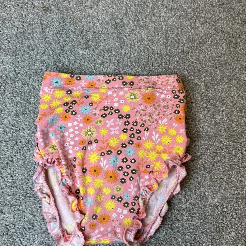Posh‎ Peanut Ruffle Bum Bloomers 18-24 Months Bamboo Diaper Cover Baby Girl